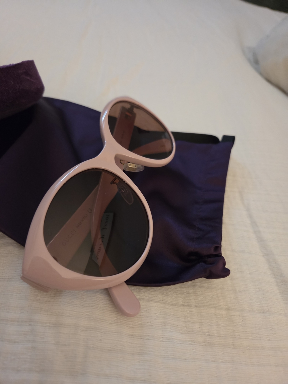 Gucci Pink Oversized Round Women's Sunglasses